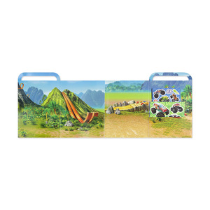 Kit d'activités autocollantes Monster Truck pour enfants, tapis de jeu pliable, autocollants <span class=keywords><strong>repositionnables</strong></span> et pages à colorier, jouet d'activités de voyage - Product Image 3
