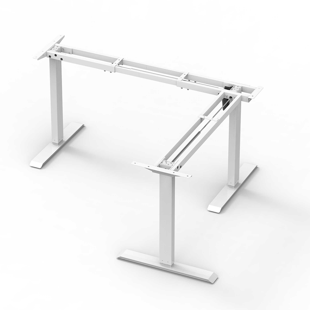 White Height Adjustable Desk Frame