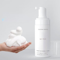 Bouteille d'emballage de stock cosmétique blanche 100ml 120ml 150ml 200ml 250ml pompe distributeur de mousse pompe à savon liquide moussant