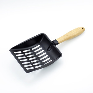 Recogedor de Arena para Gatos de Acero Inoxidable, de Gran Capacidad, Resistente, con Mango de Madera Maciza - Product Image 5