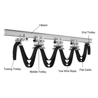 KOMAY I BEAM CABLE CHARIOT GRUE Galvanisé Festoon Cable Carrier