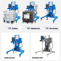 Miscelatore per Viscosa in Serbatoio IBC, Agitatore Elettrico ad Alta Efficienza con Lame Pieghevoli per Prodotti Chimici e Plastiche