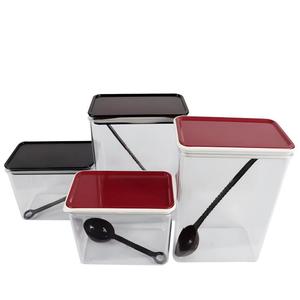 Boîte de rangement hermétique en plastique PC transparent de qualité commerciale pour café en poudre, épices, céréales et produits secs pour cafés et restaurants - Product Image 2