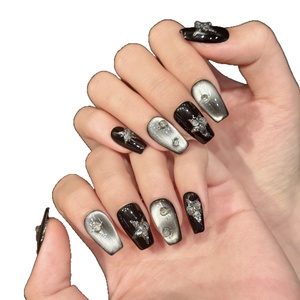 Thiết Kế Mới Chất Lượng Cao Handmade Cat Eye Phong Cách Mát Mẻ Báo Chí Trên Móng Tay Mặc Có Thể Tháo Rời Ngắn Nhân Tạo Móng Tay - Product Image 5