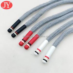 Tùy Chỉnh Kẽm Hợp Kim Kim Loại Logo Hoodies Vòng Bông Ren Với Giày Chuỗi Aglet Dây Kết thúc Stopper - Product Image 1