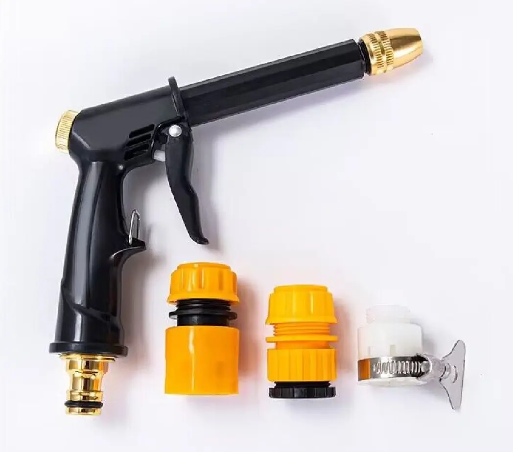 Pistol Air Semprot Tekanan Tinggi Selang Penyiraman Taman Nozzle Sprinkler Kit Alat Cuci Pembersih Mobil Pistol Cuci Otomatis