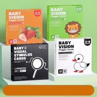 Cartes flash de stimulation visuelle pour nouveau-nés, très vendues, noir et blanc, cartes de stimulation visuelle colorées pour bébés de 1 à 36 mois