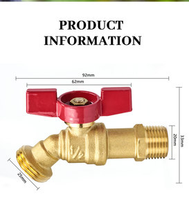 TMOK NPT резьбовой 1/2 "MIP 3/4 MHT садовый водяной шланг для выхода латунный шаровой кран - Product Image 2