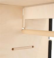 Support d'affichage de vêtements en bambou sur pied, gondole en bois, nouveau design, support de fixation