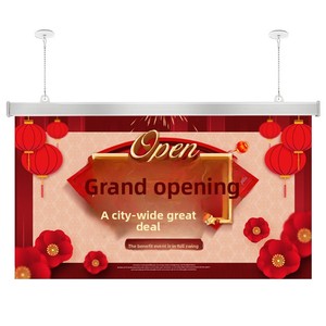 Support de suspension carré en alliage d'aluminium <span class=keywords><strong>pour</strong></span> drapeaux publicitaires, drapeaux suspendus et affiches, <span class=keywords><strong>pour</strong></span> supermarchés, couleur argent, marque KT Square Silver China - Product Image 1
