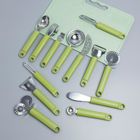 Voedselveilige fruitbereidingsset, schil- en ontpitterset, fruitbereidingsgereedschap, keukengadgetset met garneringsgereedschap