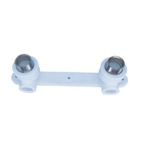 LK201 raccord de tuyau d'eau en plastique PN25 taille 20-3/4 Double coude tuyau tpr 90 degrés coude raccords de plomberie