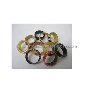 Pulsera de cuerno natural hecha a mano, Círculo de 3,5-4mm con cuerno natural - Product Image 4