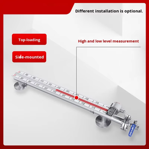 מד גובה מים מגנטי <span class=keywords><strong>UHZ</strong></span> עם צף, עשוי פלסטיק PP ופלדת אל-חלד 304, עם שידור מרחוק והתקנה עליונה - Product Image 4