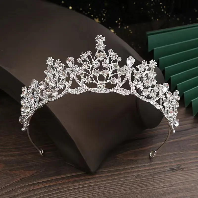 New bridal jewelry crystal beaded wedding crown dress accessories tiaras wedding supplies
