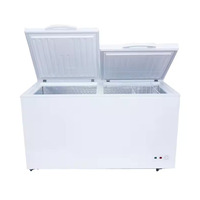 Réfrigérateur-congélateur compact à coffre profond, type de refroidissement pour la présentation de viande et de crème glacée en supermarchés, grande capacité