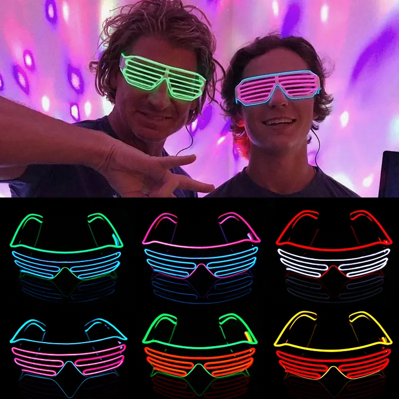 Colorful LED Glasses Luminous Glasses for Music Bar KTV Glow Party Decoration Christmas Festival Glowing Neon Glasses