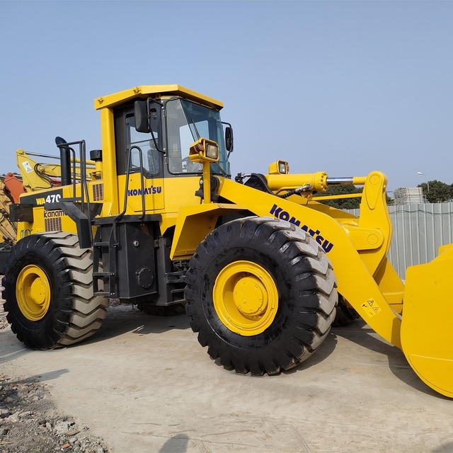 Used Komatsu WA470-3 Wheel Loader 6 Ton Rated Load with Motor Gearbox Pump