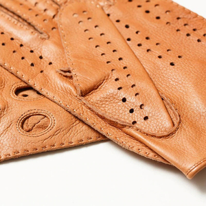 Gants de conduite en cuir de mouton imperméables pour femmes et hommes, mode personnalisée, pour une utilisation en extérieur - Product Image 6