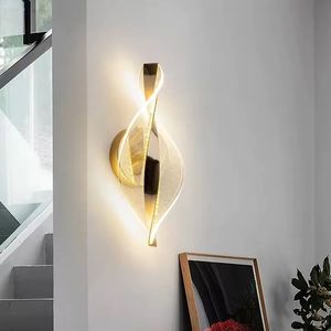 Lampada da Parete Moderna di Lusso in Cristallo LED e Acrilico <span class=keywords><strong>per</strong></span> Camera da Letto, <span class=keywords><strong>Soggiorno</strong></span>, Sfondo TV, Corridoio e Studio - Product Image 2