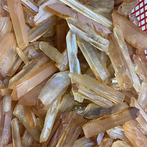 Cristal natural, espécimen de semilla de Lemurian, sin pulir, puntos de cristal rojo crudo, venta al por mayor - Product Image 6