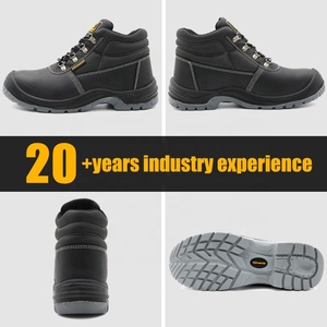 Calzado de Seguridad Industrial para Hombre, Cuero Negro, Certificado OEM CE S3, Puntera de Acero, Antipinchazos, Antiestático, Suela de PU Resistente al Aceite y Antideslizante - Product Image 2