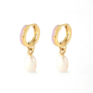 Designer Luxury Elegant Simple Pearl Earrings Temperament Girl Earrings