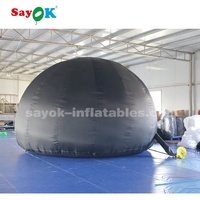 Sayok 100% Blackout 5m 16.4ft Blow Up Planétarium Cinéma Tentes Star Theatre Mini Gonflable Planétarium Projecteur Tente