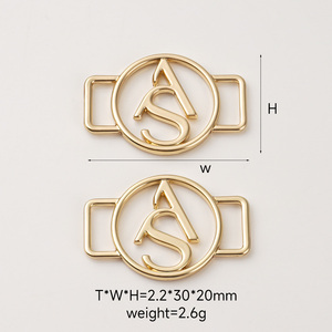 Fashion Bikini Swimwear Brand Logo Metal Tag Washable Plated <strong>Gold</strong> <strong>Custom</strong> Logo Metal Clothing <strong>Label</strong> Metal Logo For Clothes - Product Image 1