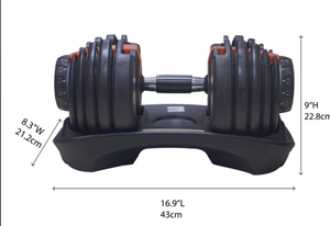Hai chiều có thể điều chỉnh quả tạ 24kg 40kg thương mại Thiết bị tập thể dục nhà phòng tập thể dục miễn phí Trọng lượng quả tạ đặt - Product Image 6