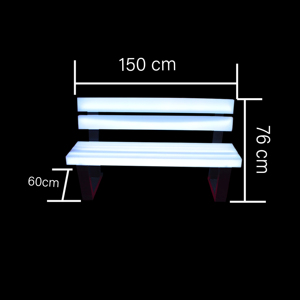 Juego de sillas de jardín con luz Led de alta calidad Muebles de exterior Parque Sillas De Comedor - Product Image 6