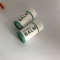 100% emballage recyclable biodégradable en carton Push Up déodorant bâton conteneurs blanc noir brun Kraft baume à lèvres papier Tube