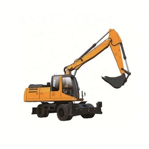 Excavadora barata Xe210w Excavadora sobre orugas con ruedas 0.86m3 Cubo Kawasaki Bomba - Product Image 3