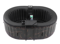 Fabrikpreis PVC Aufblasbarer Massage-Whirlpool Spa-Pool für 2 Personen Rund Blau für Heim- und Hotelgebrauch