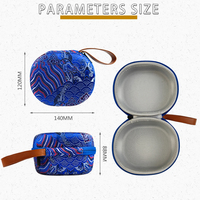 Étui de rangement pour thé de voyage de style chinois personnalisé, ensemble de tasses à thé Kung Fu pour l'extérieur, mini sac à thé portable en EVA noir