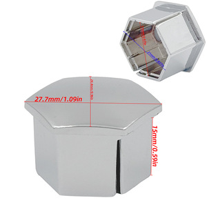 Capuchon d'écrou de roue hexagonal en plastique de 17mm, pour remplacement de boulons de moyeu de roue de voiture, usage général - Product Image 2
