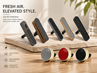 Diffuseur de parfum de voiture de luxe personnalisé haut de gamme avec logo, perles EVA aux huiles essentielles naturelles, clips de ventilation pour voiture