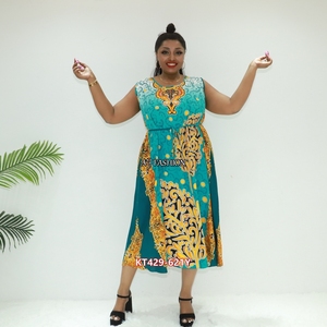 Robe africaine Vêtements musulmans <span class=keywords><strong>Leso</strong></span> Véritable Amour Sahara KT429-621Y Ghana Mode Boubou - Product Image 4