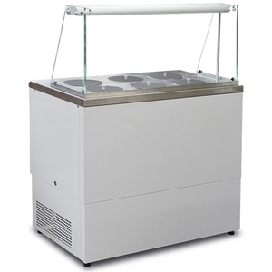 Thiết kế mới 6 thùng liên tục pozzetti kem cứng Tủ đông hiển thị Gelato <span class=keywords><strong>Showcase</strong></span> - Product Image 3