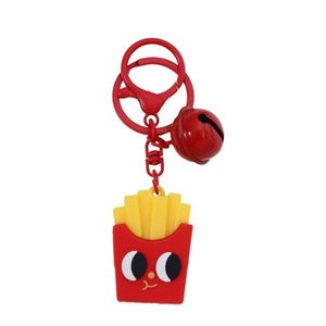 Nouvelle Collection : Porte-clés 3D en Caoutchouc Souple – Frites, Tomate, Pizza, et un Ensemble Complet de Porte-clés - Product Image 5