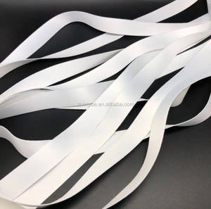 Prix d'usine, porte-badge personnalisé écologique en polyester blanc uni, impression par transfert thermique, crochet de lanière - Product Image 5