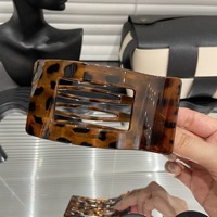 BELLEWORLD Pinces à cheveux plates personnalisées avec logo, grande taille, motif écaille de tortue, antidérapantes, maintien solide, pour tous types de cheveux, accessoires pour cheveux pour femmes, vente en gros