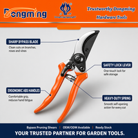 Sécateur de jardin Sharp Bypass Pruning Shears DM2056 avec poignée antidérapante en TPR et lame en alliage d'aluminium pour la coupe et la taille des branches de plantes