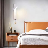 Lampe murale LED 7W au design minimaliste, nouvelle conception, à intensité variable, pour intérieur, moderne, avec interrupteur, lampe de chevet, lampe de lecture murale