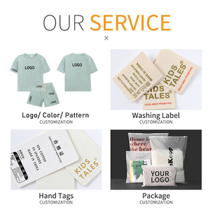 Set di abbigliamento personalizzato per bambini in cotone estivo per bambini e bambine set di vestiti per ragazze 2 pezzi all'ingrosso abbigliamento per bambini - Product Image 3