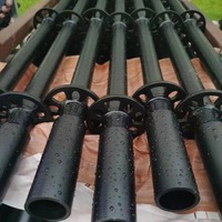 Andamio de escenario de armazón de acero resistente, portátil, duradero, negro, para eventos al aire libre y sistemas de sonido Line Array