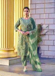 Artridhh 9 Suman Vol 3 Surat Wholesale Kurti Indian Pakistani Silk Ethnic Dress for Girls <b>Ladies</b> Daily Wear Special Occasions - Product Image 5