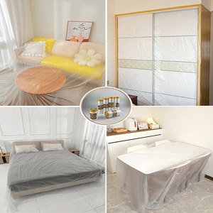 Film de protection transparent en acrylique PE, imperméable et antidérapant, pour la rénovation de la maison, la peinture, la protection contre la poussière, film de masquage, utilisation automobile - Product Image 4