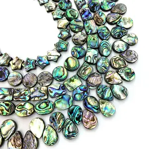 Abalone Shell Beads 10-20mm Drop Shape Love Heart Shape For DIY Jewelry Making