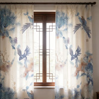 Tissu Sergé de Coton à Petites Fleurs Style Japonais et Coréen, Imprimé Original pour Patchwork et Artisanat DIY en Gros
